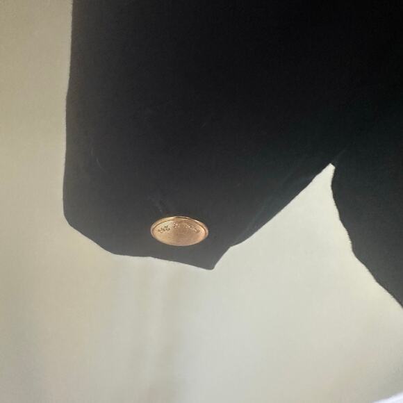 Rag & Bone Women 4 Blazer Blue with Black accents fitted brass buttons - Picture 6 of 10